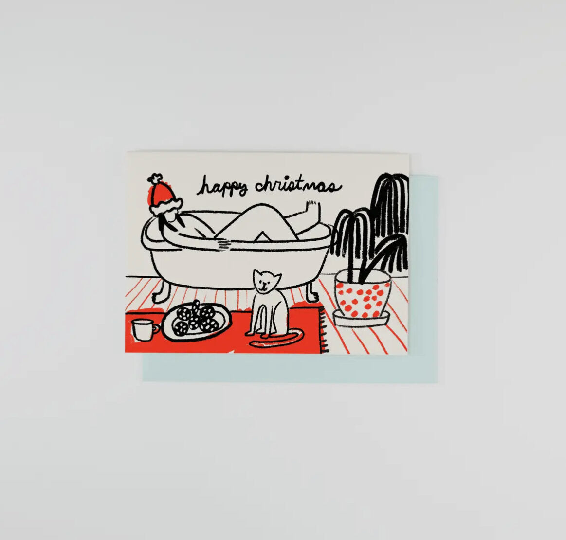 cards - Christmas bath