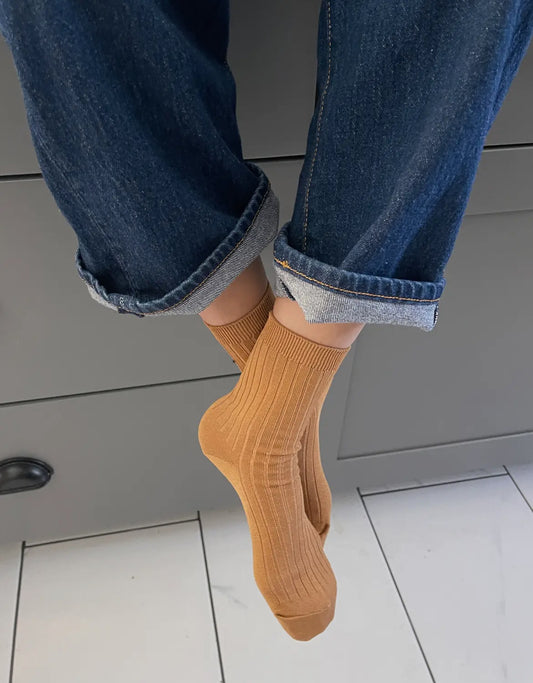 Her Socks - Mercerized Combed Cotton Rib