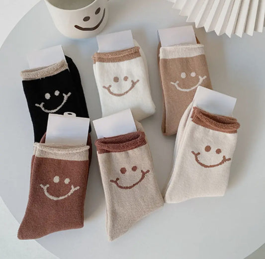 smiley face socks